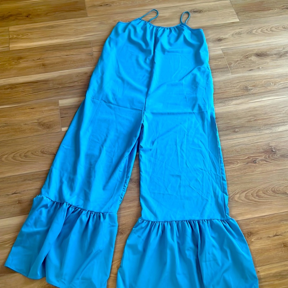 Ruffled bottom jumpsuit